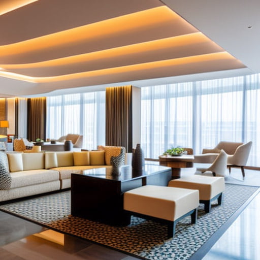 5-start hotel lobby