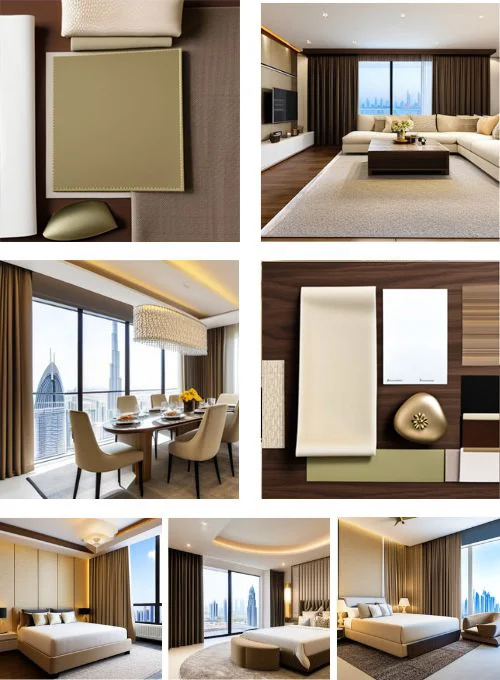 A flat interior design in Downtown Dubai by IC