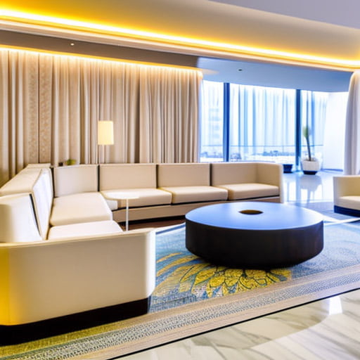 seating with a long sofa and modern center coffe table