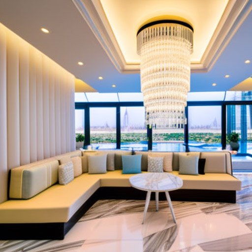 The sleek and modern seating offers a minimalist look with clean lines and geometric shapes.