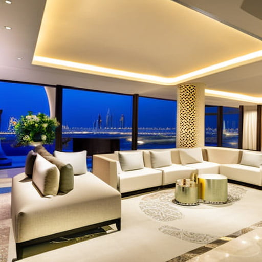 Large sofa for a hotel lobby