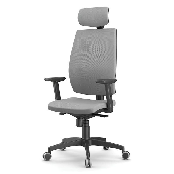 The sleek, modern design makes this chair a stylish addition to any office