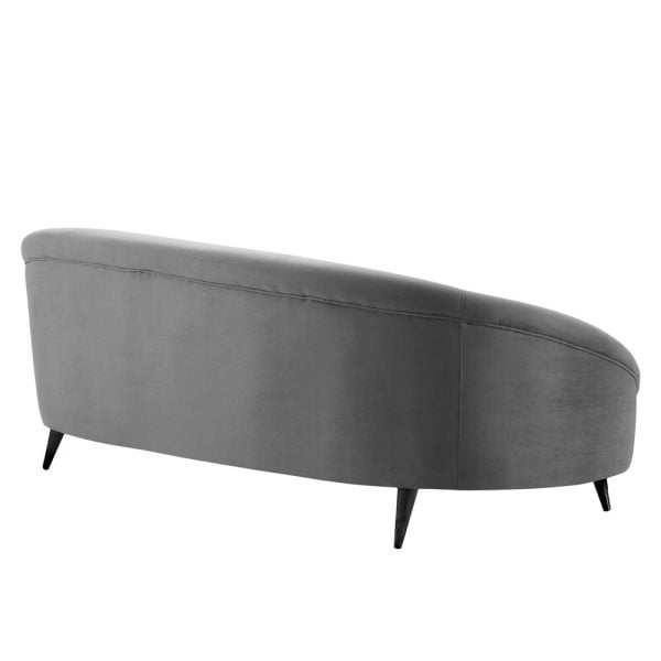 back view to arched back sofa