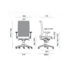 Dimensions of the chair