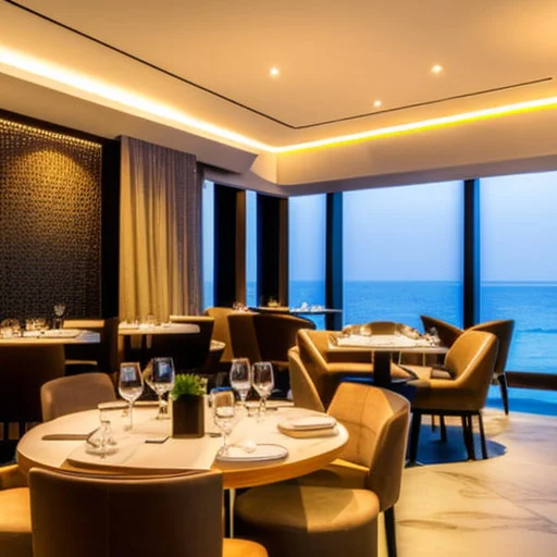 The comfortable and cushioned seating options in the restaurant furniture encourage guests to relax and enjoy their meal.