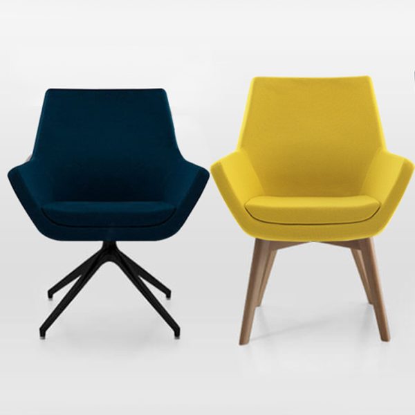 Add a dash of avant-garde aesthetics to your space with our armchair, showcasing a dynamic geometric pattern that stands out.