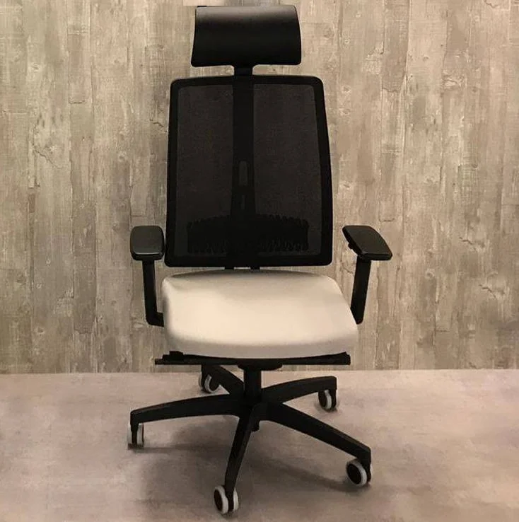 Adjustable office chair with wheels for personalized comfort and convenience.