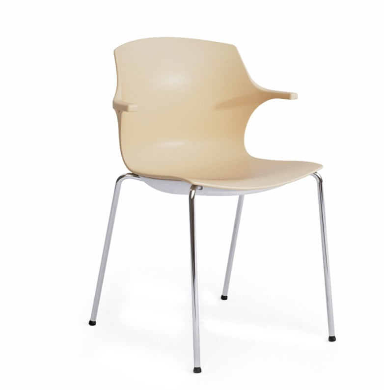 Curved office training chair