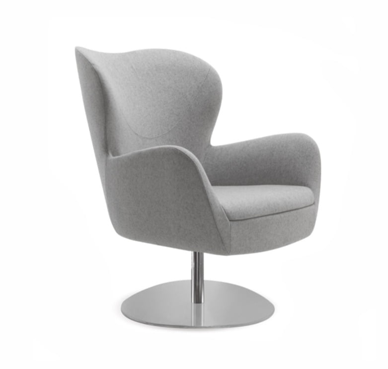 Egg shaped chair with Plush seating for ultimate relaxation.