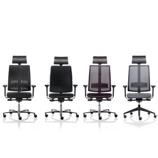 High-performance office chair with smooth-rolling wheels for effortless movement.