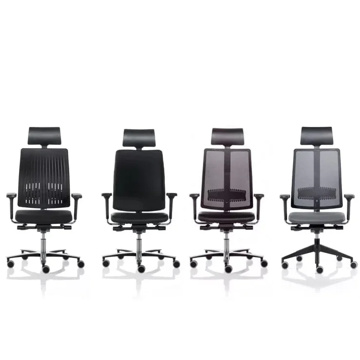 High-performance office chair with smooth-rolling wheels for effortless movement.