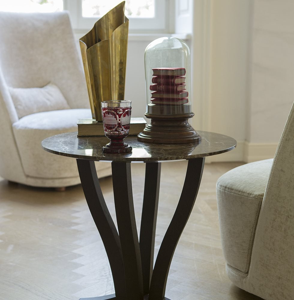 Interior design with a coffee table