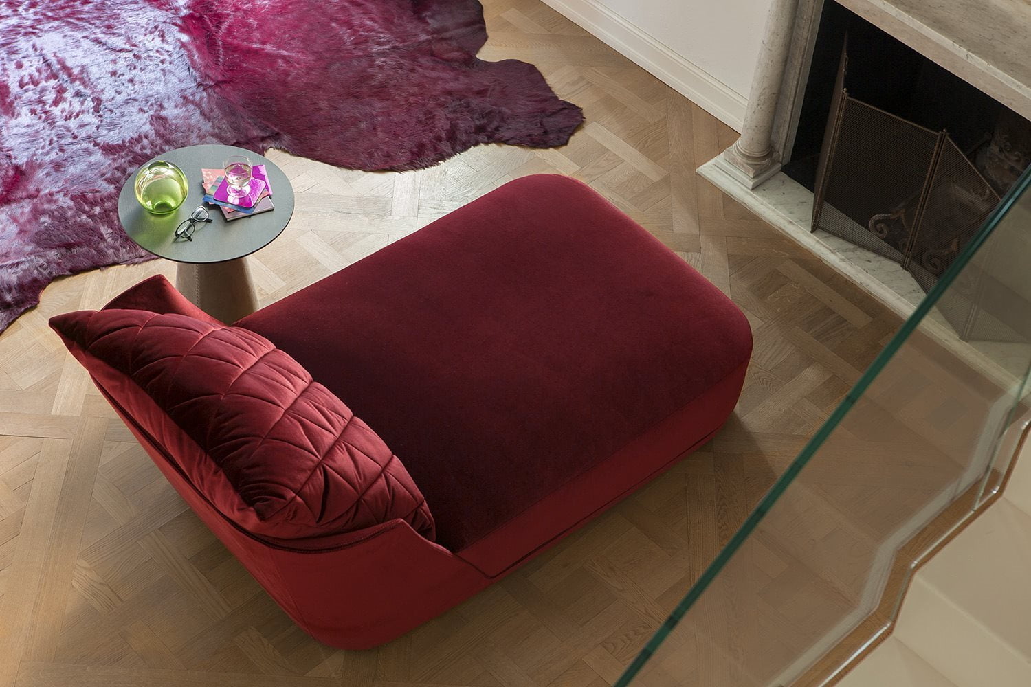 Luxuria Chaise Lounge Chair featuring a classic silhouette and sumptuous upholstery.