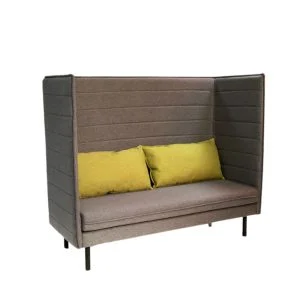 Partitioned privacy lounge 2 seater chair