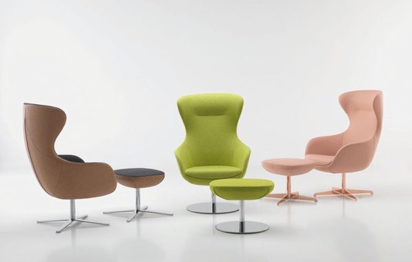 Redefine your space with our egg-shaped lounge chair, an embodiment of timeless comfort.