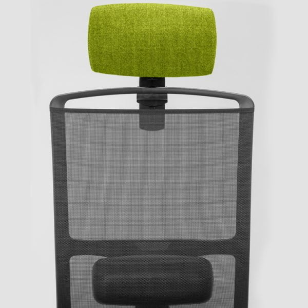 Sleek and compact office chair on wheels for small spaces.