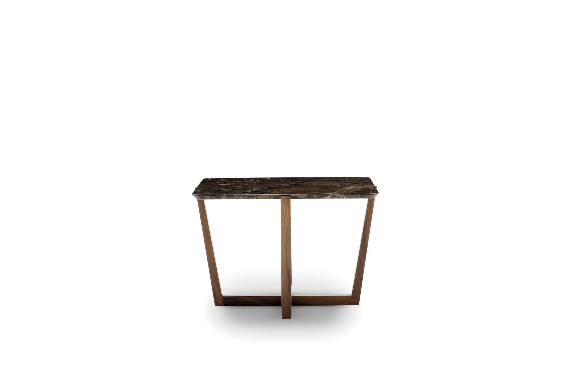 The Woodland Stone Coffee Table is a perfect blend of natural and modern design elements, featuring a sleek square marble top and a sturdy wood