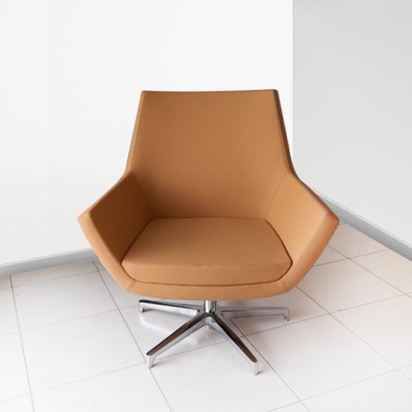 armchair, characterized by a mesmerizing geometric pattern that adds depth and visual interest.