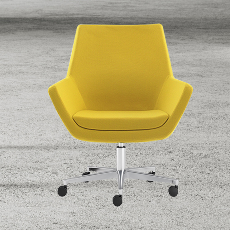 armchair, characterized by a striking geometric design that effortlessly merges art and functionality.