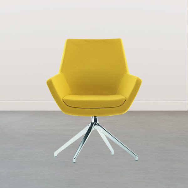armchair, featuring a captivating geometric pattern that adds an artistic touch to any room.