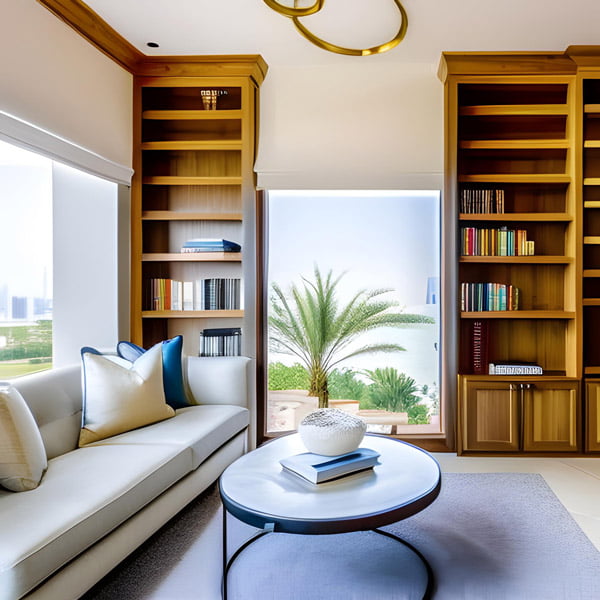 Order Custom made Builtin Bookshelves in Dubai UAE
