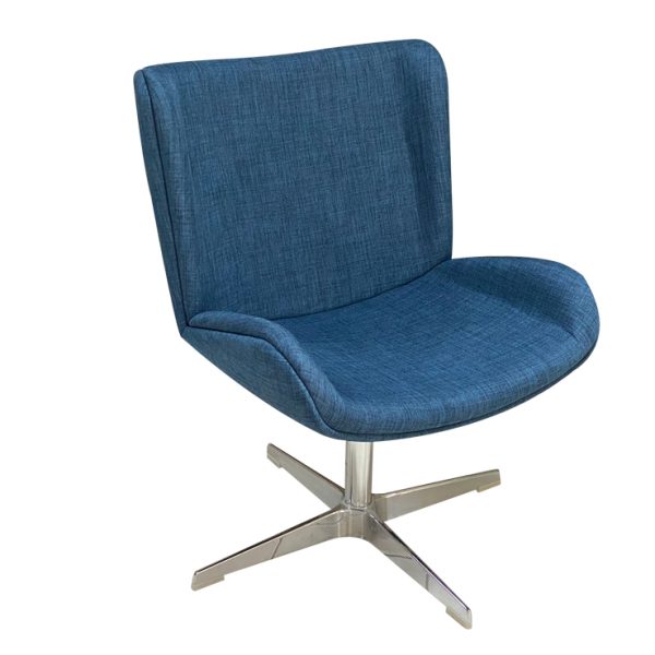 office chair, featuring a rotatable wooden leg base