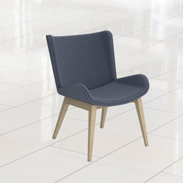 office chair seamlessly merges aesthetics and functionality, showcasing a rotatable wooden leg