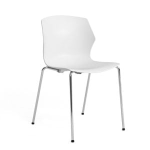 office chair with plastic seat and back design