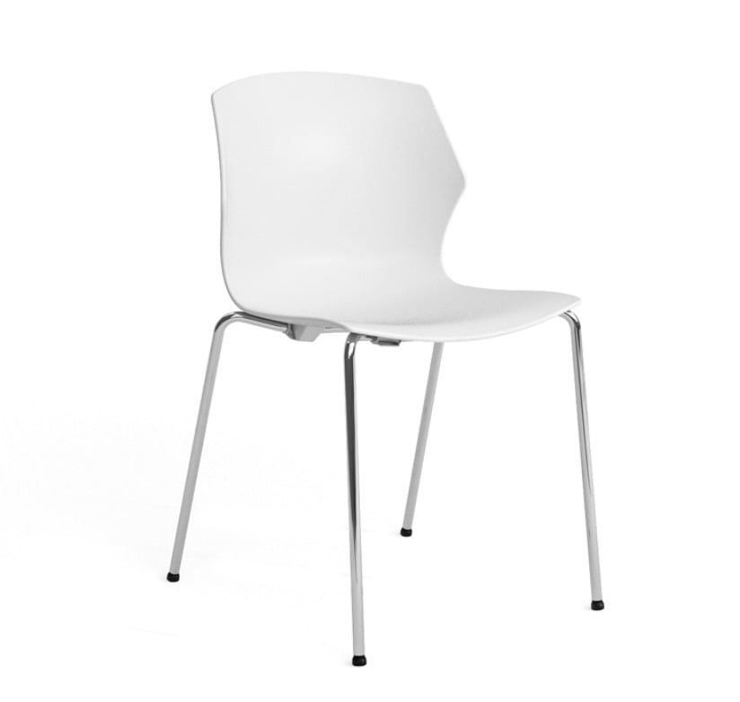 office chair with plastic seat and back design