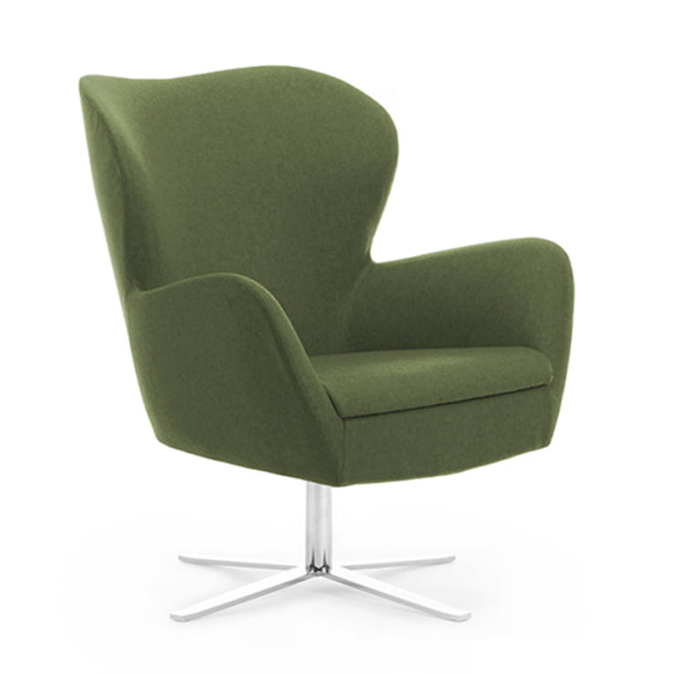 Comfortable egg shaped office armchair