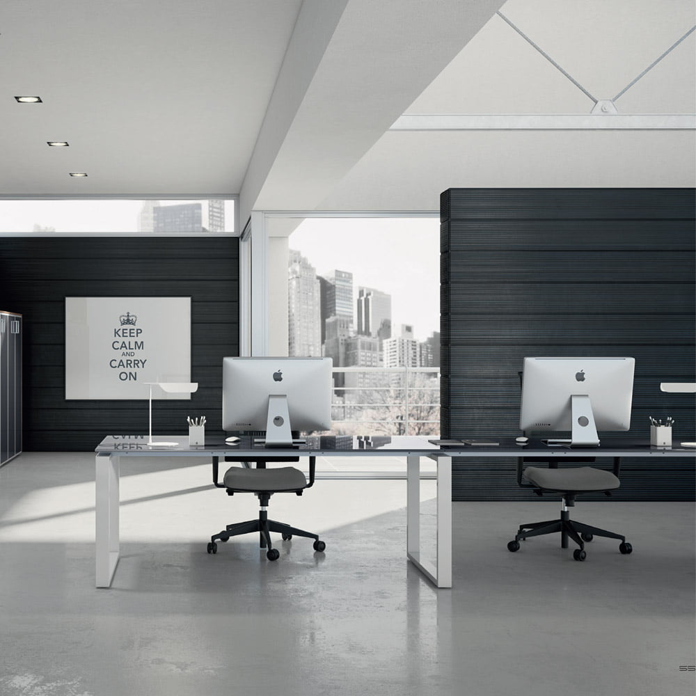 Double office desk for 2 employee