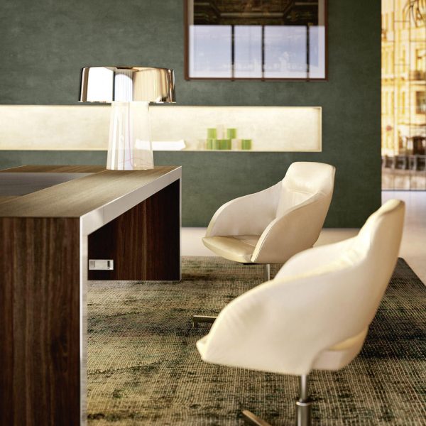 Perfect blend of style and functionality with our impressive L-shaped executive office desk, designed with premium wood materials
