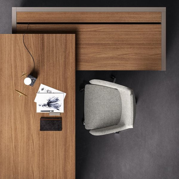 Make a lasting impression with our wood executive office desk, featuring a timeless design that exudes professionalism