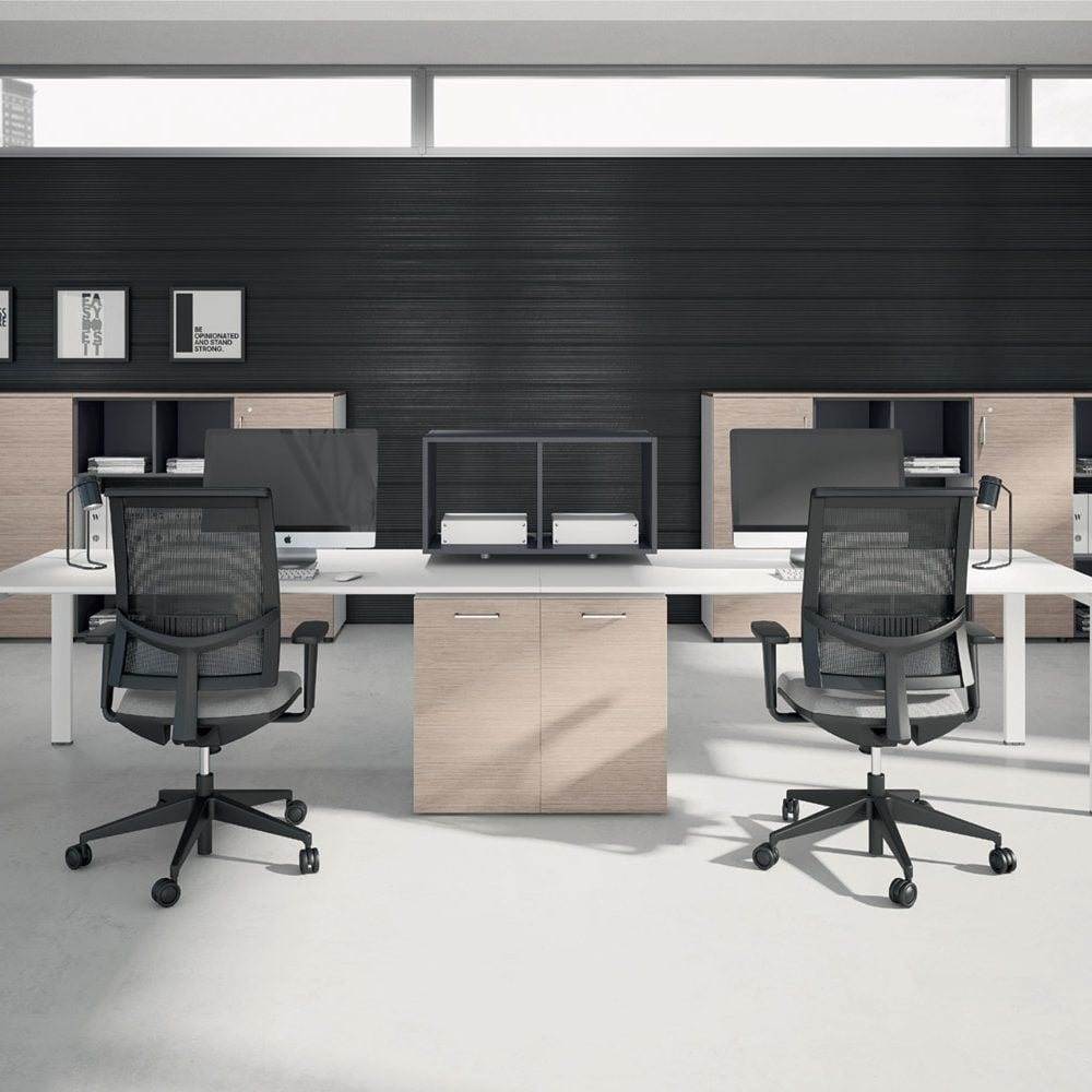 Modern workstation desk for 2 employees