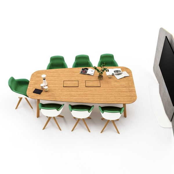 Our meeting room tables offer a range of customizable options, ensuring they adapt to your specific needs and preferences