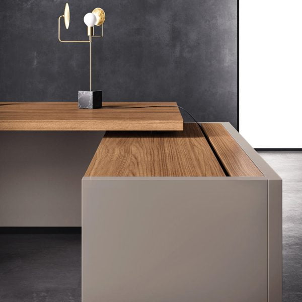 Our wooden executive office desk combines ergonomic comfort with refined aesthetics, creating a workspace that inspires productivity