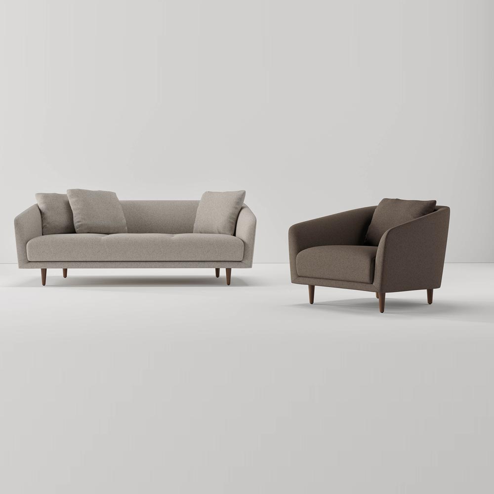 Sofa and armchair