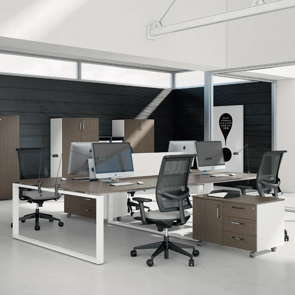 big worstation desk for 4 persons