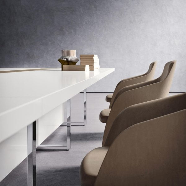meeting tables, showcasing captivating contrasts and customizable accessories, ensuring an environment that supports impactful outcomes