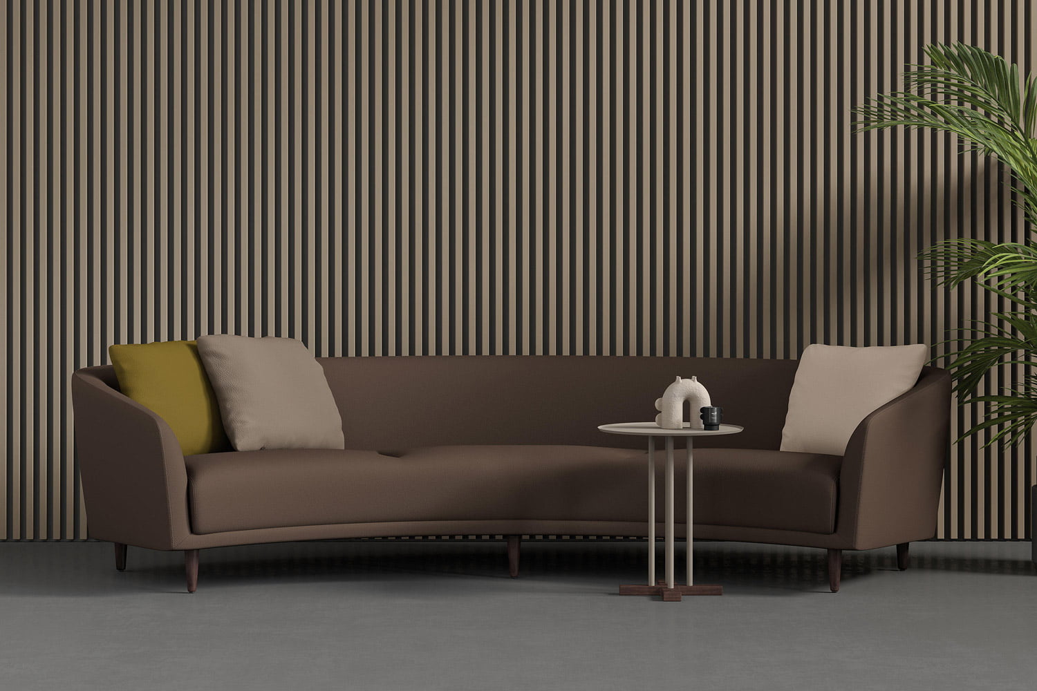 Beautiful curved sofa