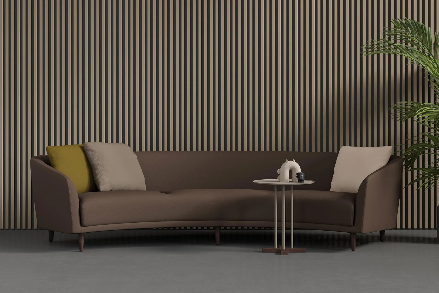 Beautiful curved sofa