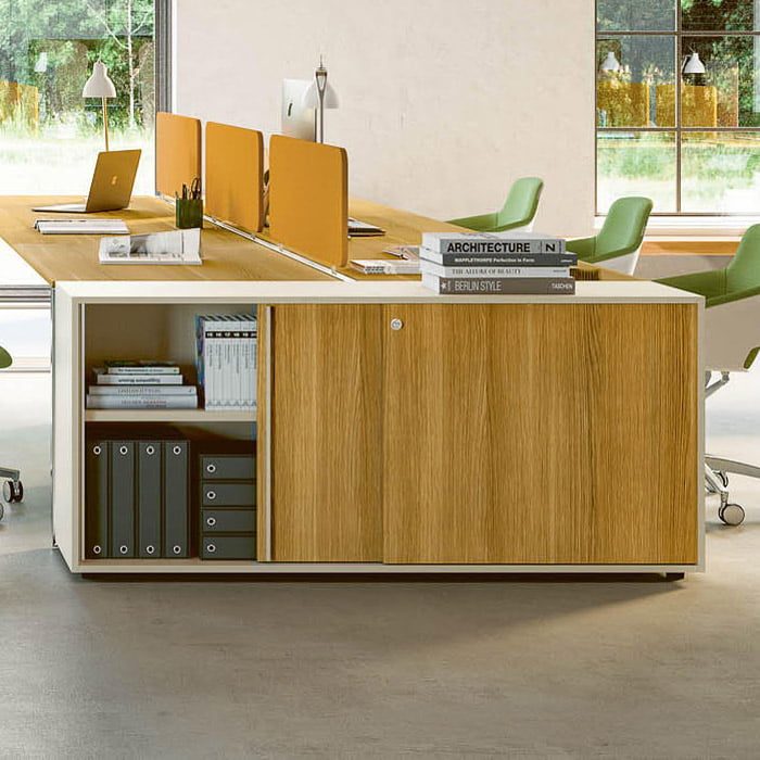 Middle height cabinet for office storage