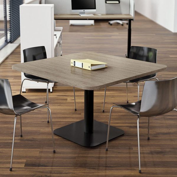 Small square table with rounded edges