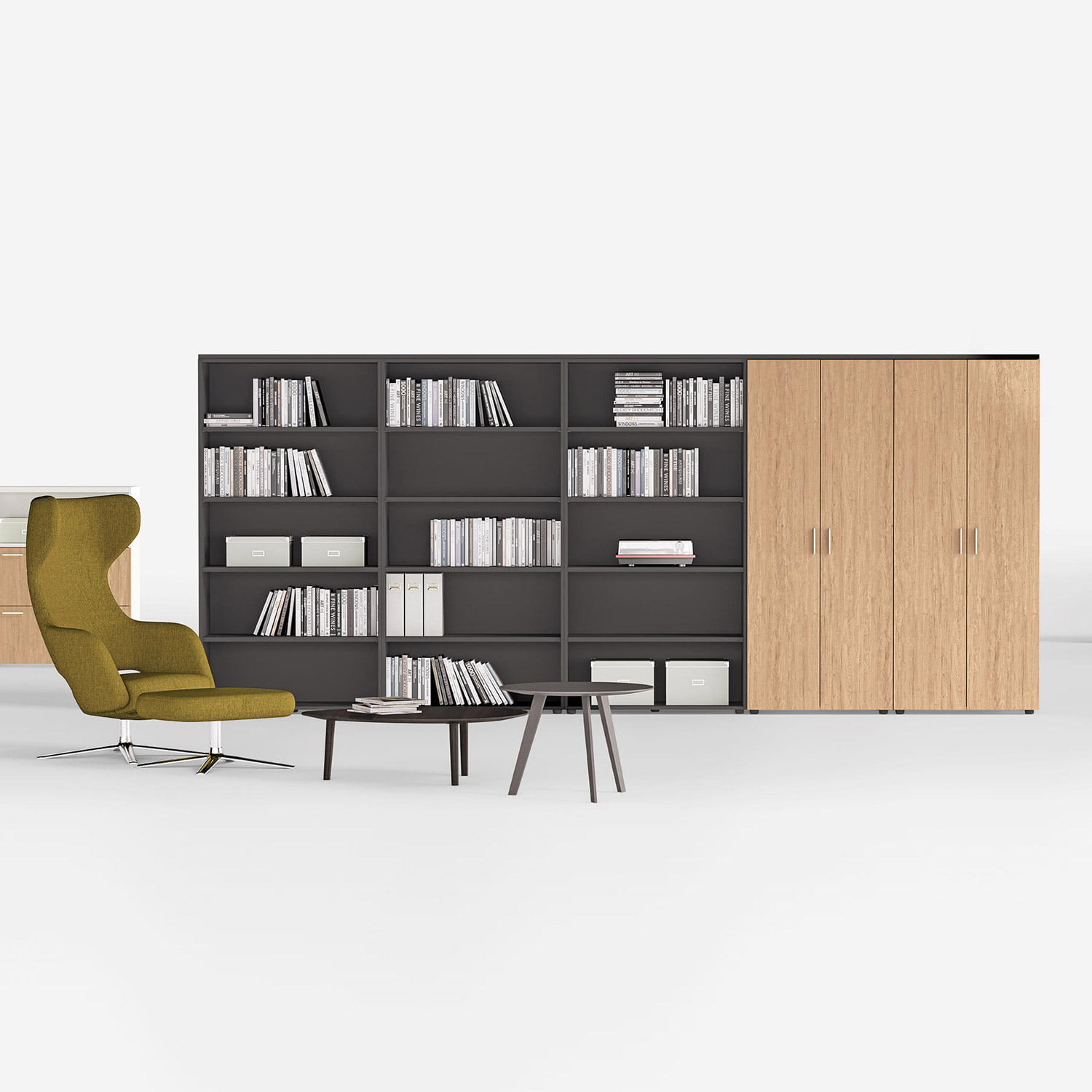 Wall unit storage cabinet