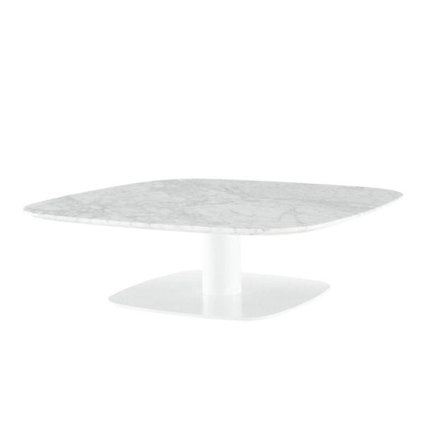 White marble top coffee table