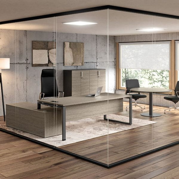 an ergonomic office desk designed specifically to enhance the efficiency of managers
