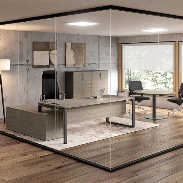 an ergonomic office desk designed specifically to enhance the efficiency of managers
