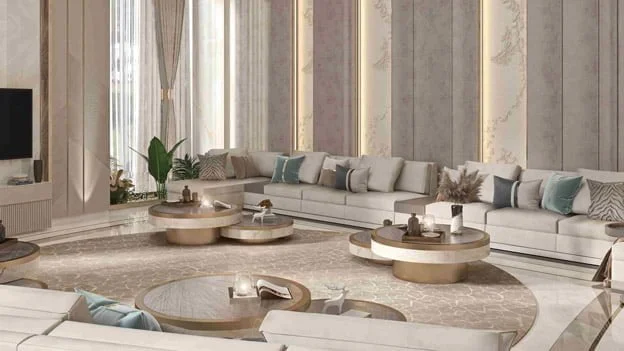 Contemporary style majlis seating