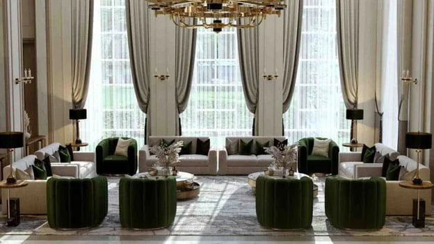 Contemporary style majlis seating