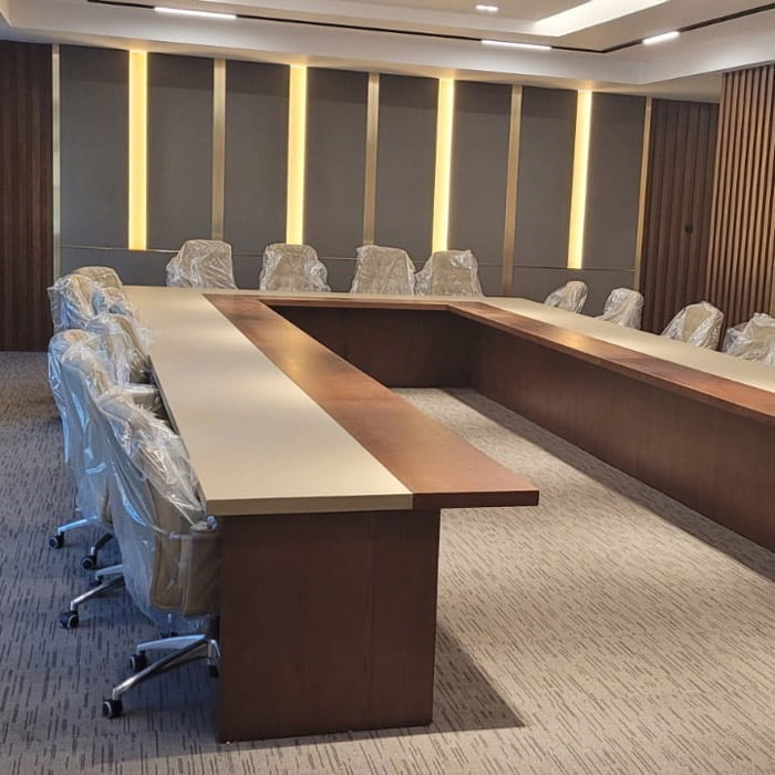 High-end U-shaped board room table
